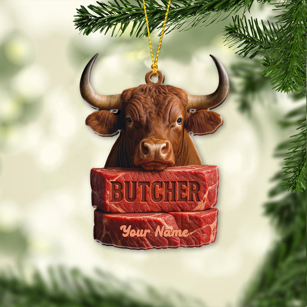 Butcher, Home Decor, Christmas Ornament, Personalized Ornament