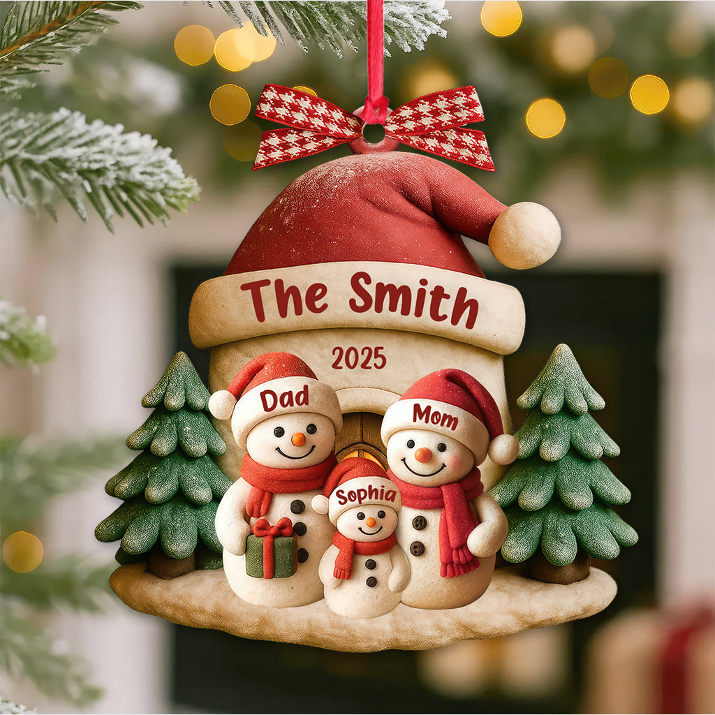 Family Christmas, Home Decor, Christmas Ornament, Personalized Ornament