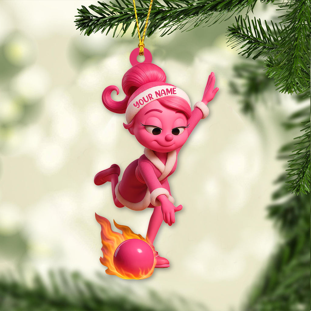 Bowling ELF, Home Decor, Christmas Ornament, Personalized Ornament