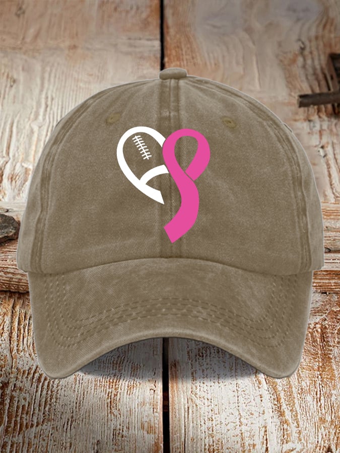 Unisex Breast Cancer Awareness Printed Hat