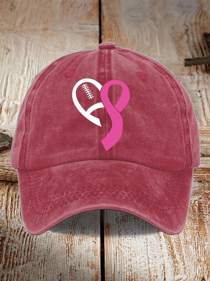 Unisex Breast Cancer Awareness Printed Hat