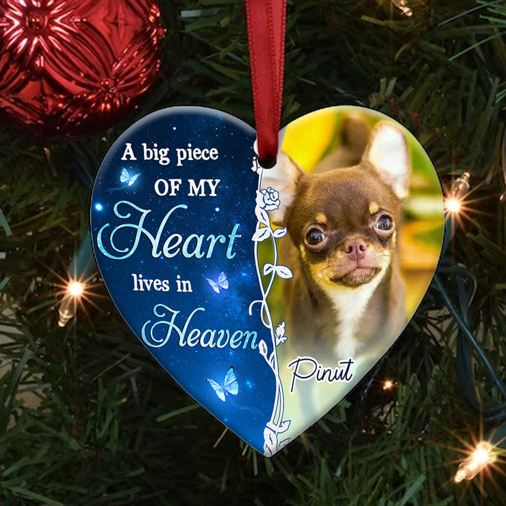 The Hardest Goodbye - Personalized Heart Ceramic Ornament - Gift For Pet Lover