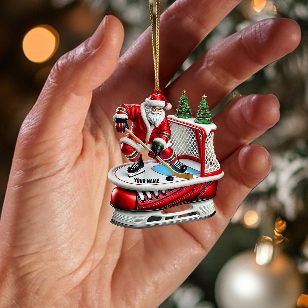 Hockey Christmas Home Decor Christmas Ornament, Personalized Ornament