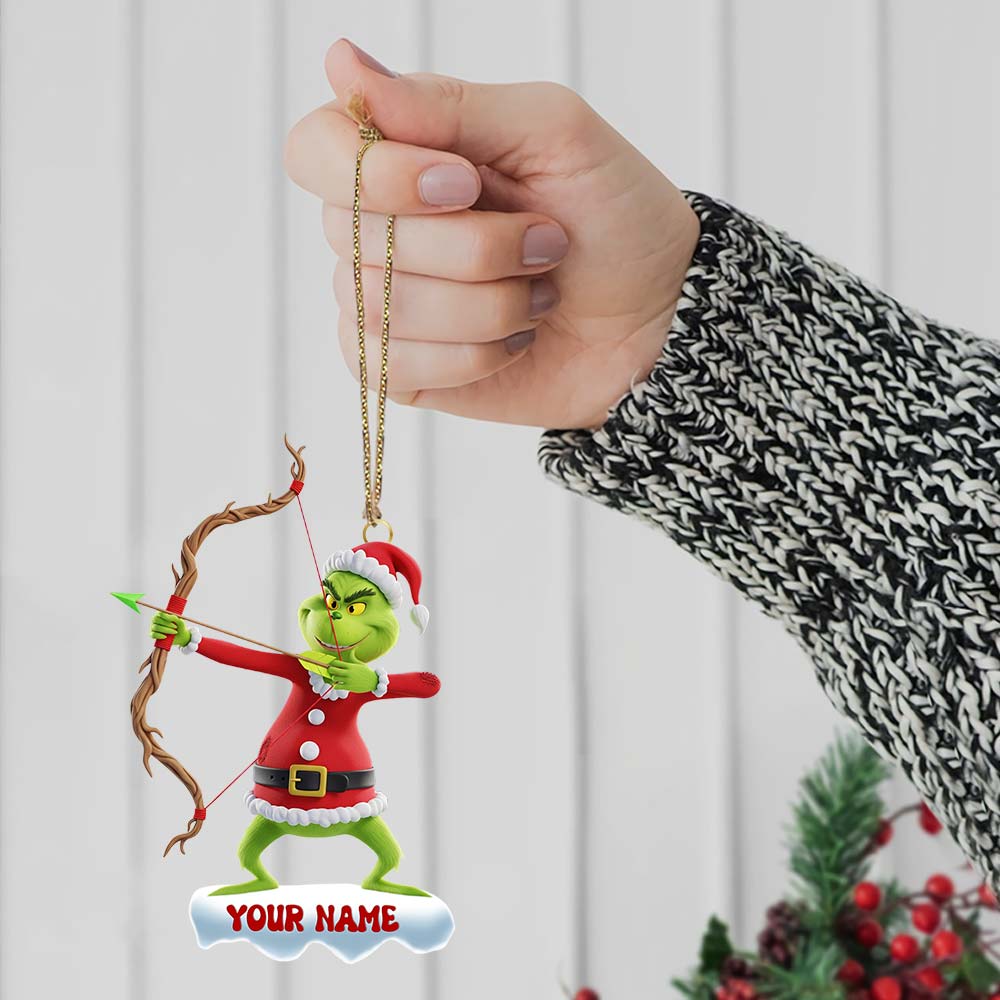 Archery ELF, Home Decor, Christmas Ornament, Personalized Ornament
