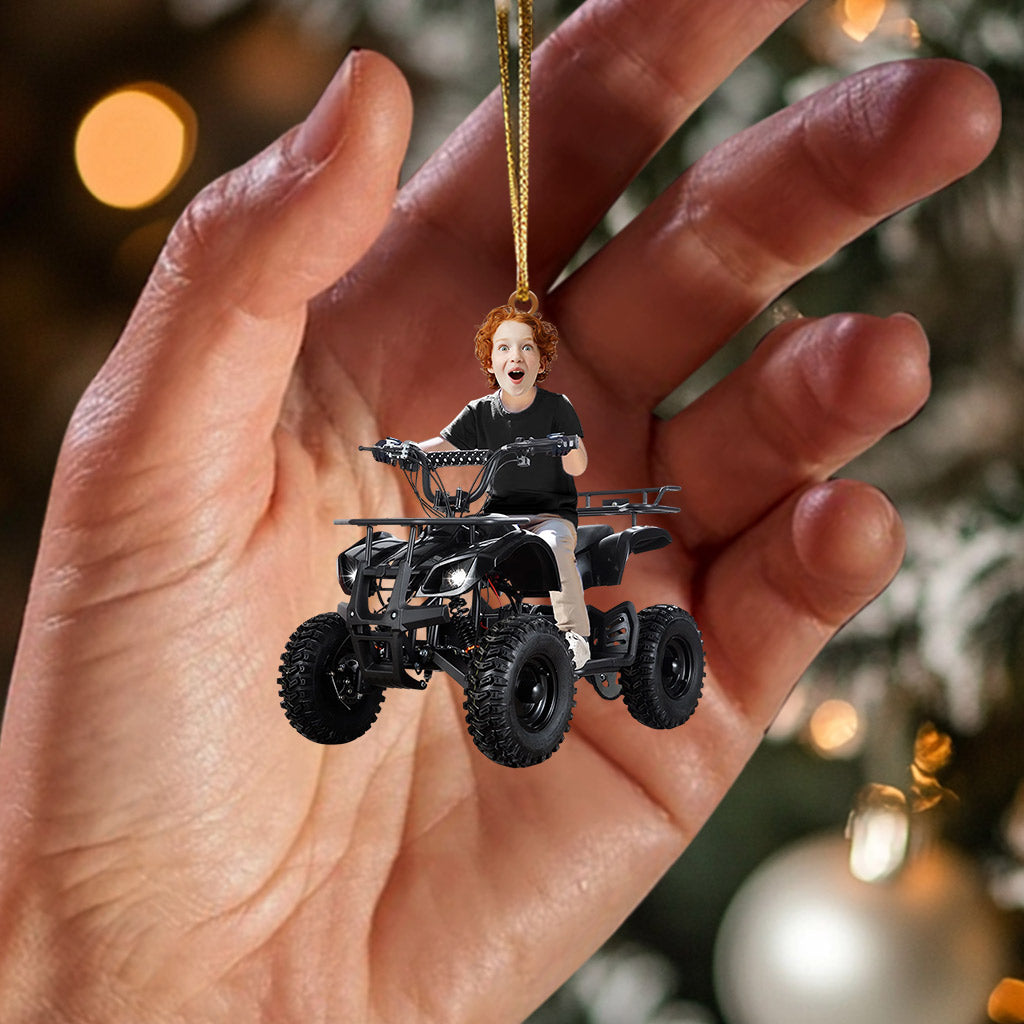 Kid ATV Christmas Home Decor Christmas Ornament, Personalized Ornament
