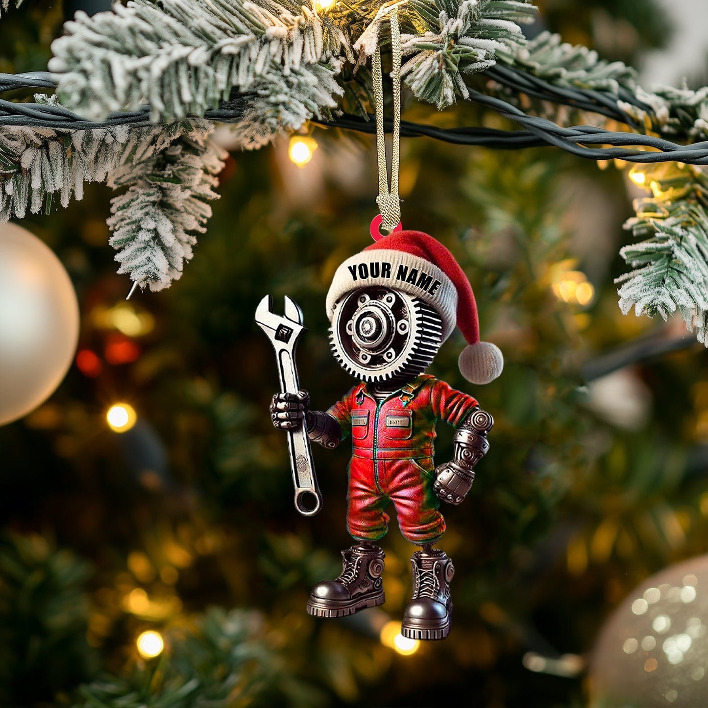 Mechanic, Home Decor, Christmas Ornament, Personalized Ornament