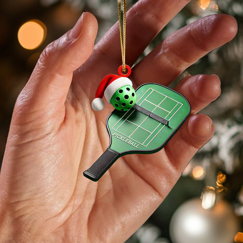 Pickleball Home Decor Christmas Ornament, Personalized Ornament