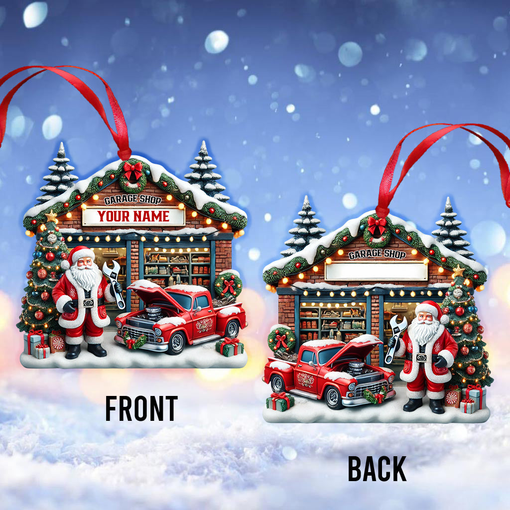 Garage Shop Home Decor Christmas Ornament, Personalized Ornament