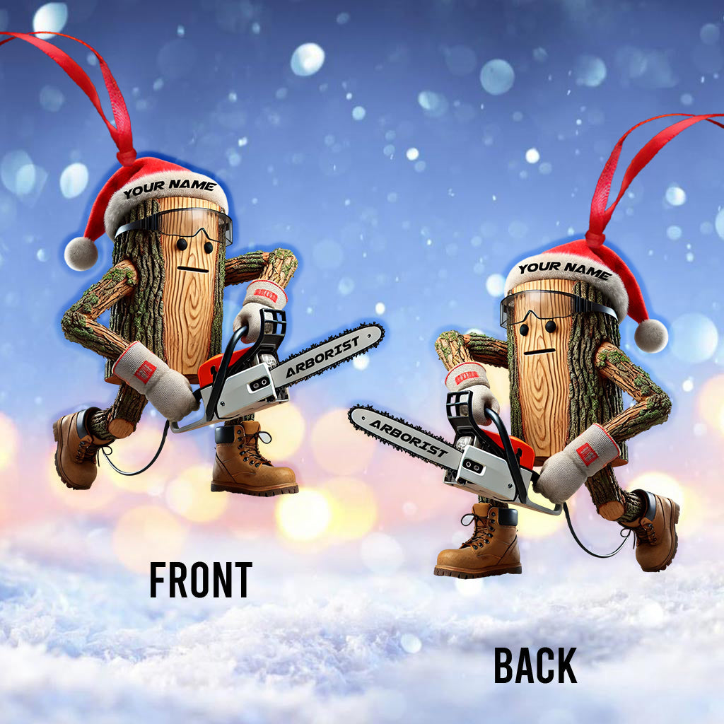 Santa Carpenter Home Decor Christmas Ornament, Personalized Ornament