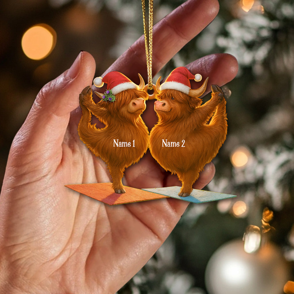 Highland Cow, Home Decor, Christmas Ornament, Personalized Ornament