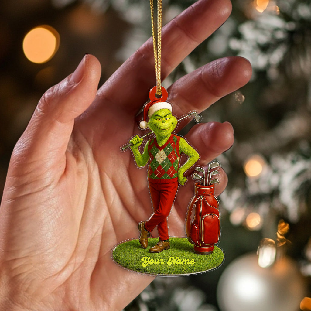 Golf ELF, Home Decor, Christmas Ornament, Personalized Ornament