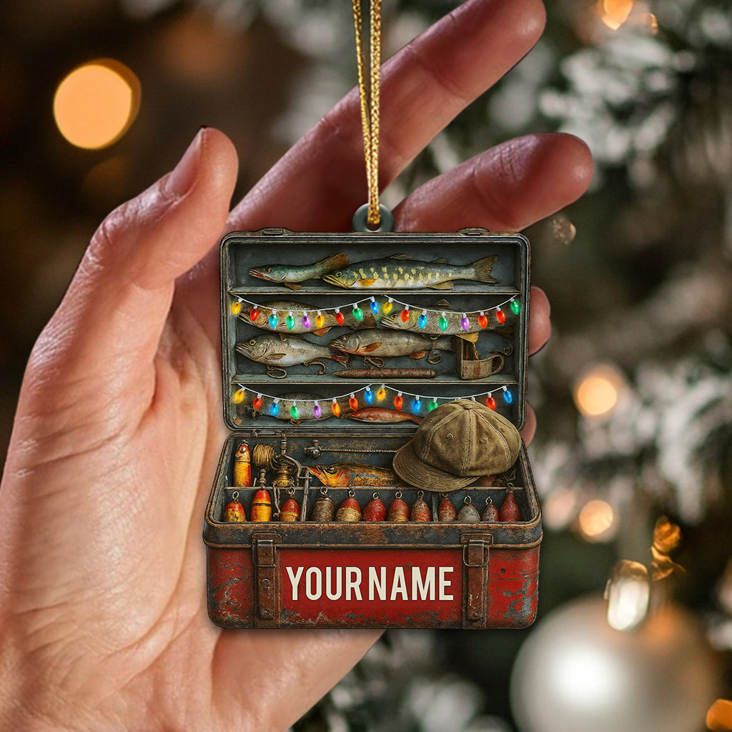 Fishing Lover, Home Decor, Christmas Ornament, Personalized Ornament