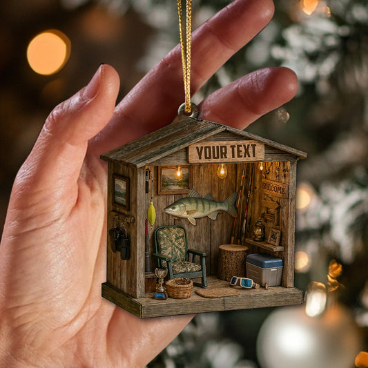 Fishing Lover, Home Decor, Christmas Ornament, Personalized Ornament