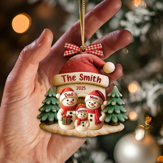 Family Christmas, Home Decor, Christmas Ornament, Personalized Ornament