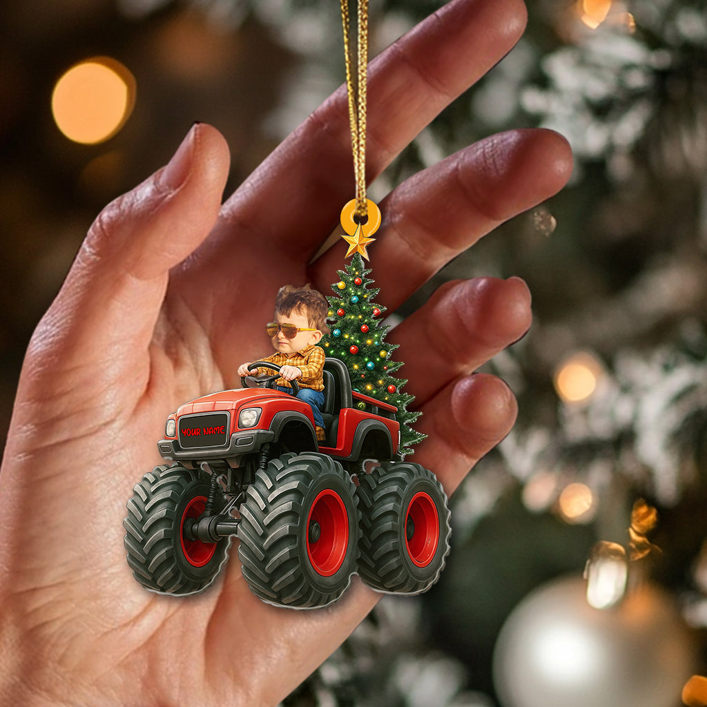 Kid On Car Home Decor, Christmas Ornament, Personalized Ornament