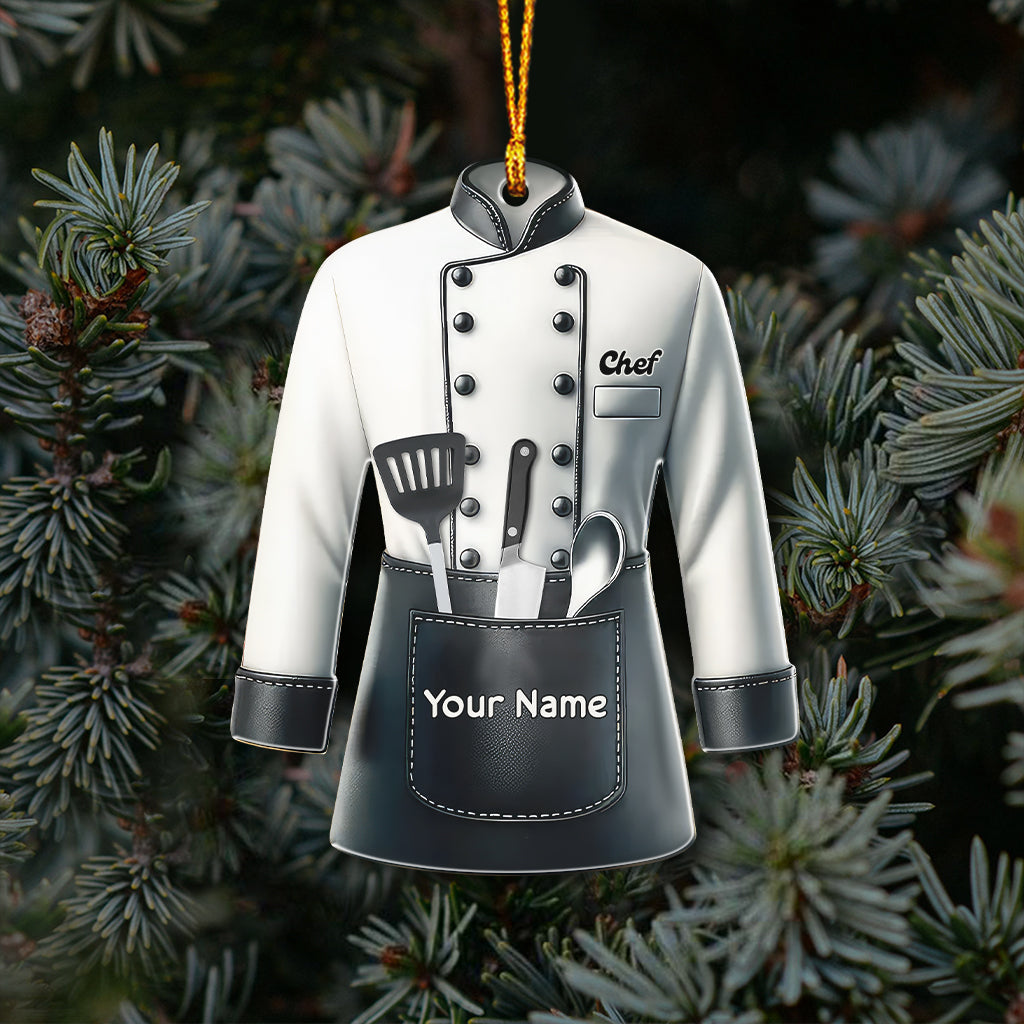 Christmas Chef, Home Decor, Christmas Ornament, Personalized Ornament