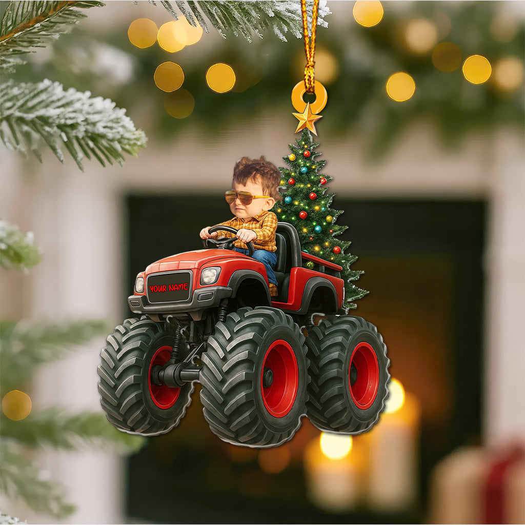 Kid On Car Home Decor, Christmas Ornament, Personalized Ornament