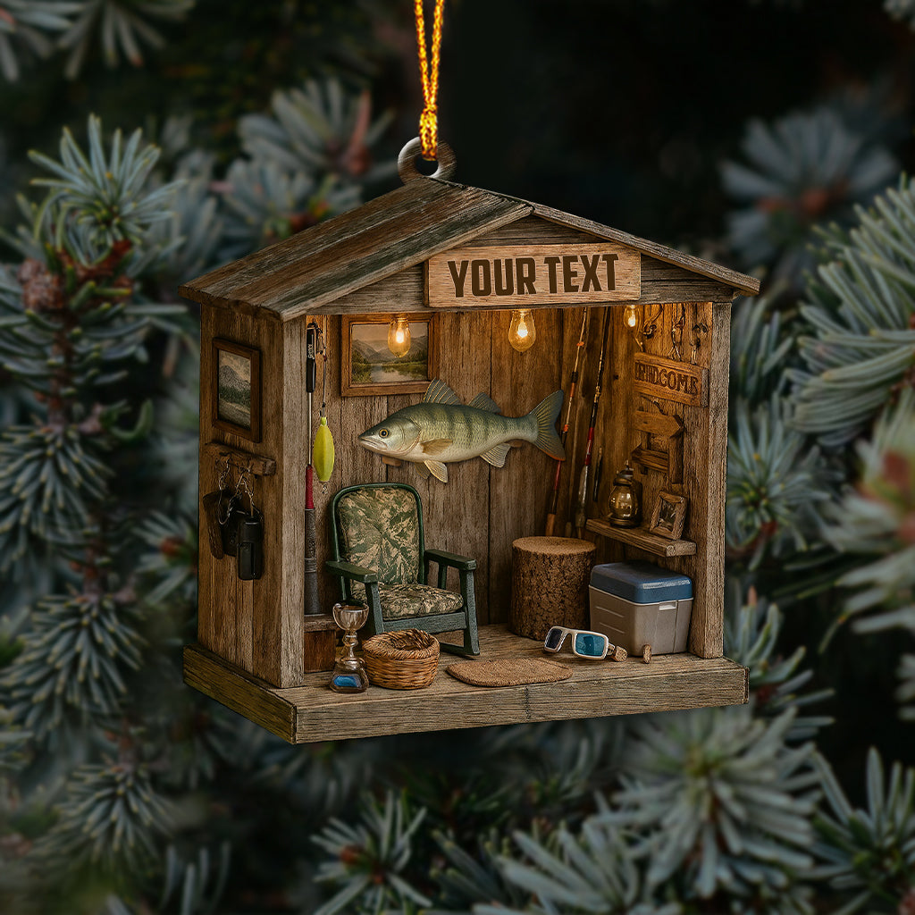 Fishing Lover, Home Decor, Christmas Ornament, Personalized Ornament