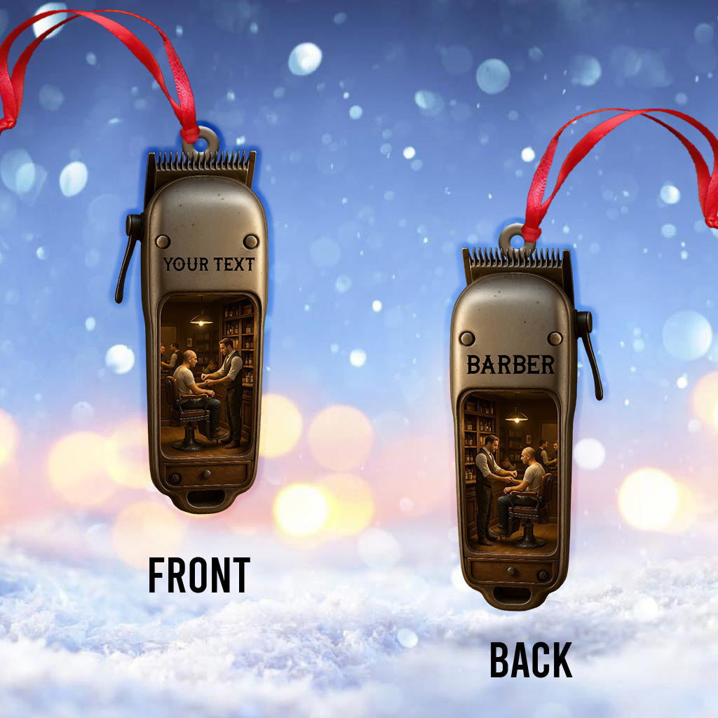 Barber Shop, Home Decor, Christmas Ornament, Personalized Ornament