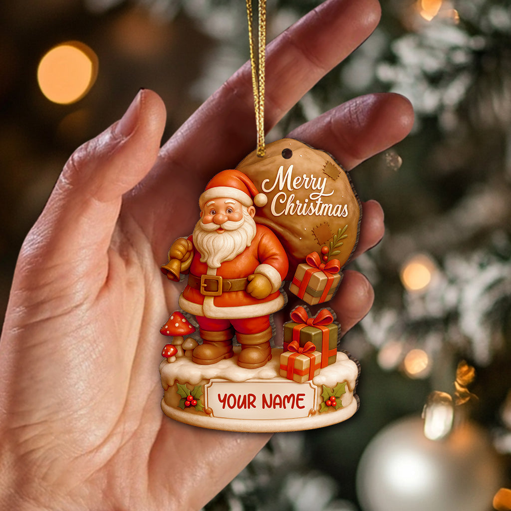 Santa Claus Home Decor, Christmas Ornament, Personalized Ornament