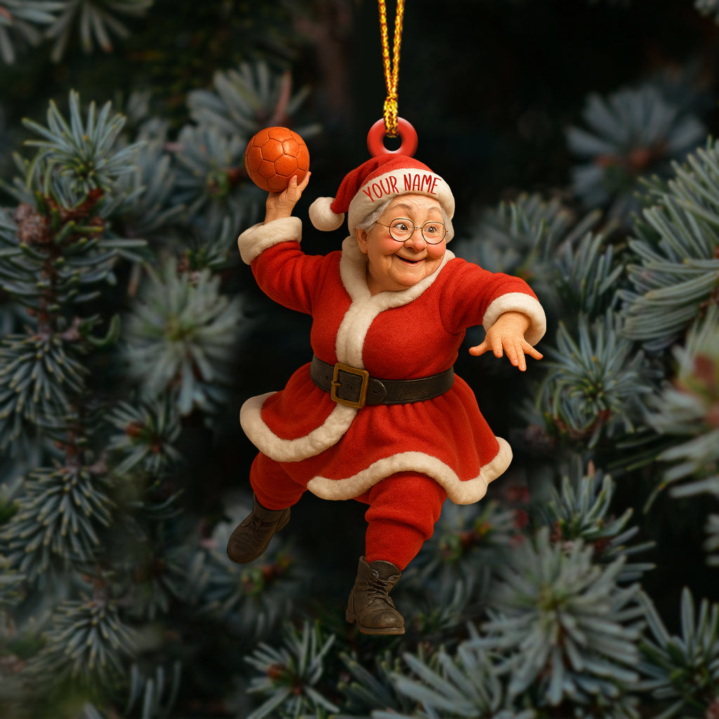 Grandma Santa, Home Decor, Christmas Ornament, Personalized Ornament