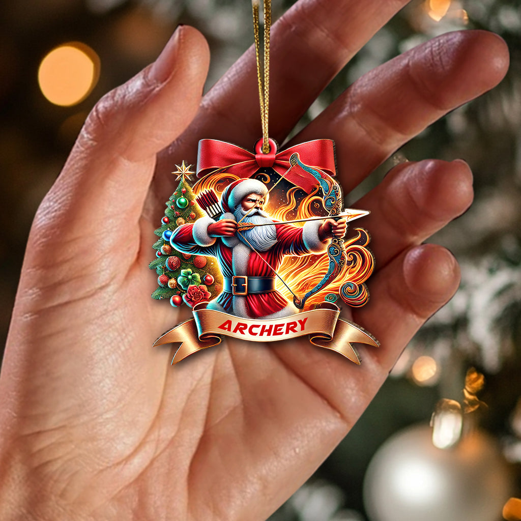 Custom Name Archery Ornament, Christmas Gift for Archery Lover