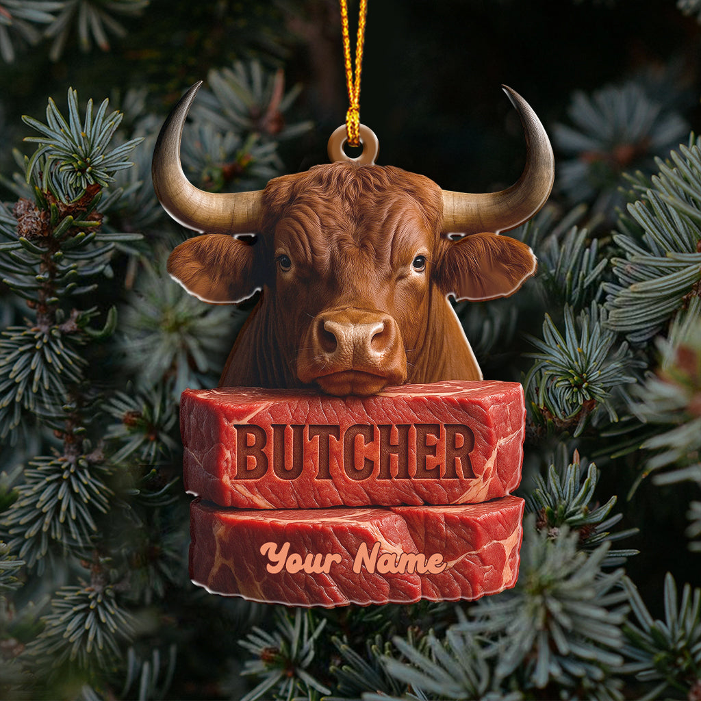 Butcher, Home Decor, Christmas Ornament, Personalized Ornament