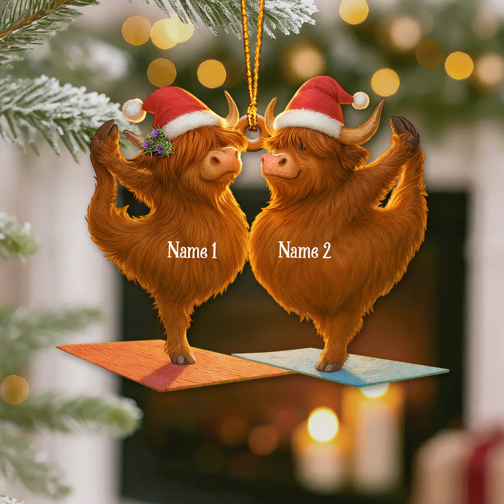 Highland Cow, Home Decor, Christmas Ornament, Personalized Ornament
