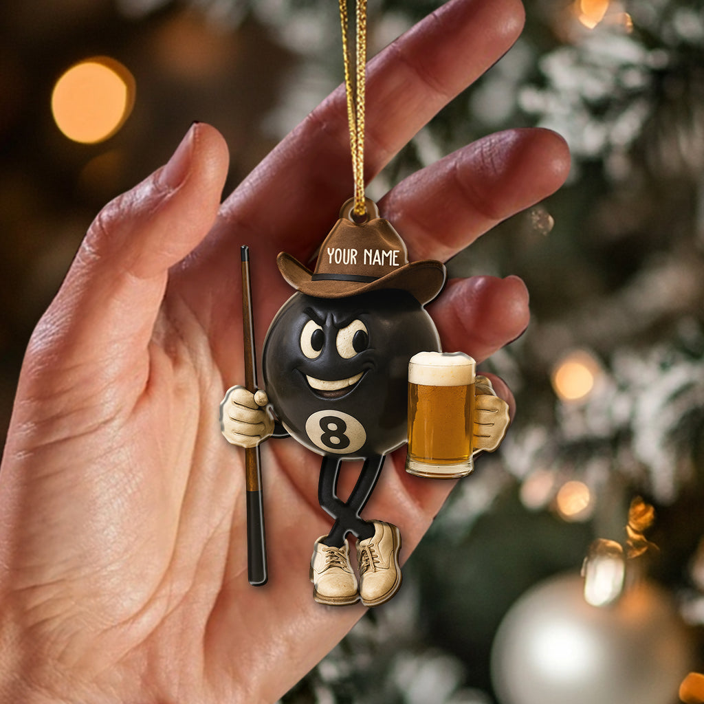 Billboard No.8 Ball Christmas, Home Decor, Christmas Ornament, Personalized Ornament