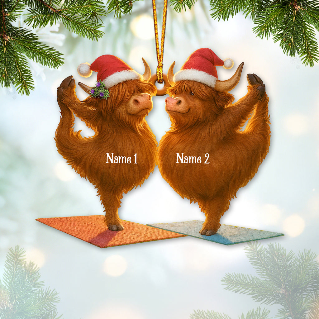 Highland Cow, Home Decor, Christmas Ornament, Personalized Ornament