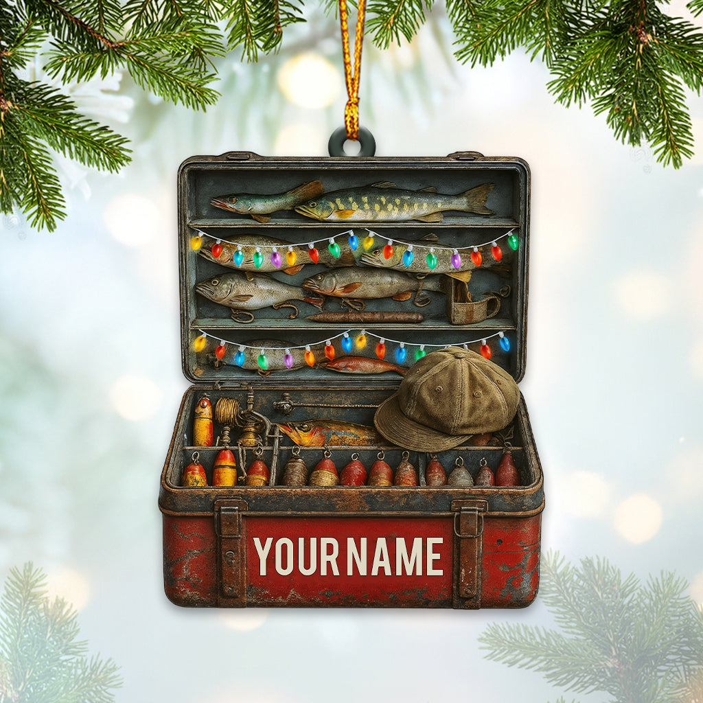 Fishing Lover, Home Decor, Christmas Ornament, Personalized Ornament