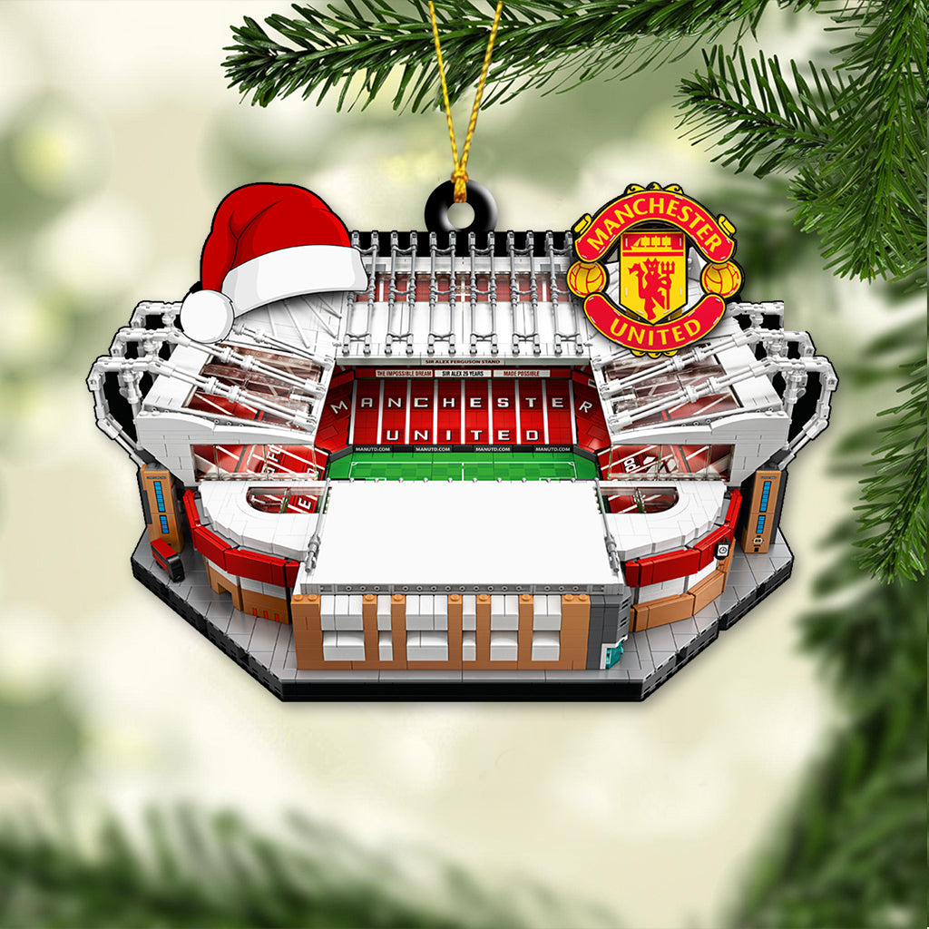 Custom Name Manchester United Ornament, Christmas Gift for Football Lover
