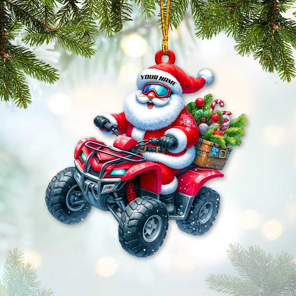 Driver Santa, Home Decor, Christmas Ornament, Personalized Ornament