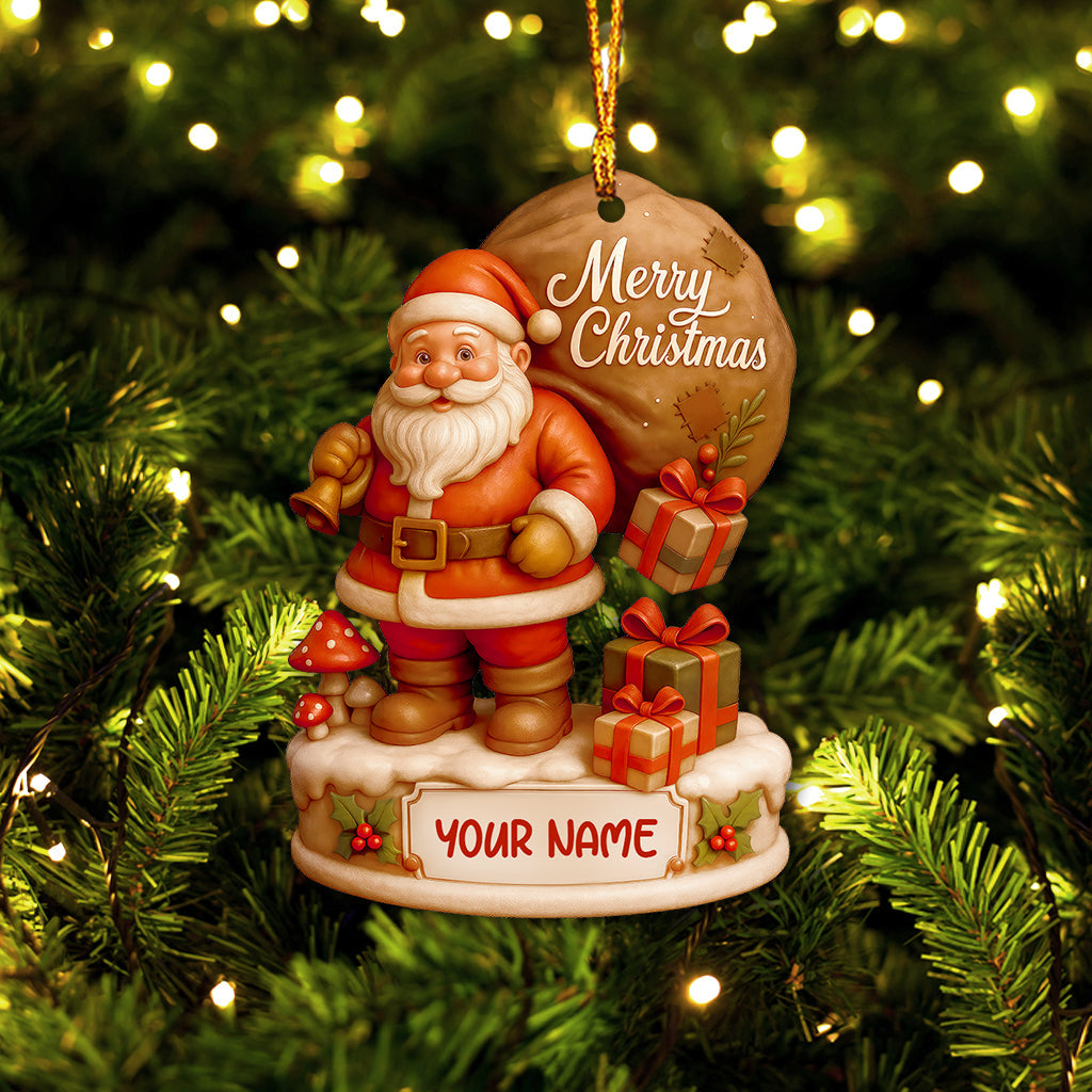 Santa Claus Home Decor, Christmas Ornament, Personalized Ornament