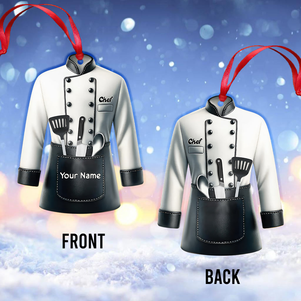 Christmas Chef, Home Decor, Christmas Ornament, Personalized Ornament