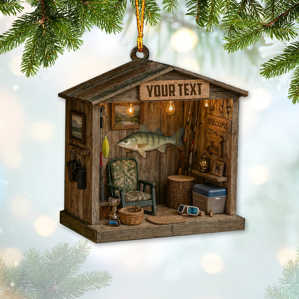 Fishing Lover, Home Decor, Christmas Ornament, Personalized Ornament