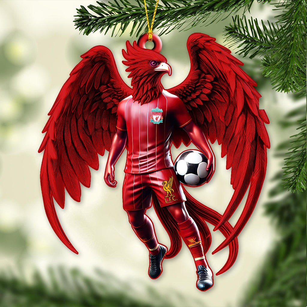 Custom Name Liverpool Ornament, Christmas Gift for Football Lover