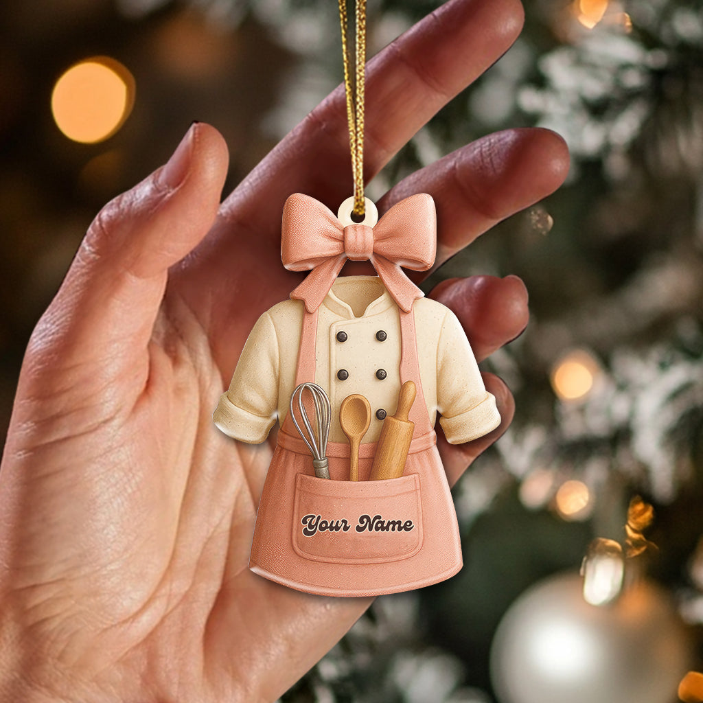 Christmas Baker, Home Decor, Christmas Ornament, Personalized Ornament