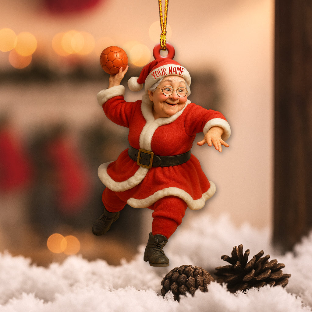 Grandma Santa, Home Decor, Christmas Ornament, Personalized Ornament