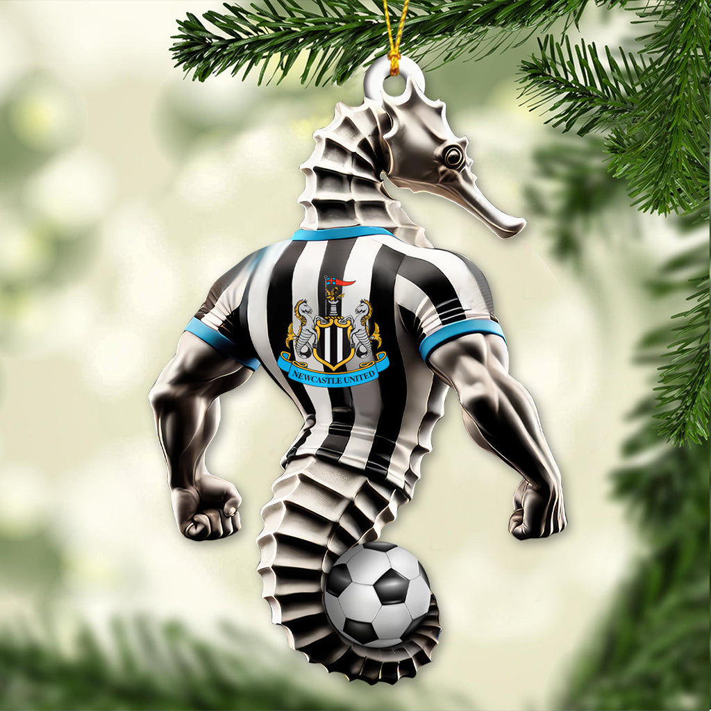 Custom Name Newcastle United Ornament, Christmas Gift for Football Lover