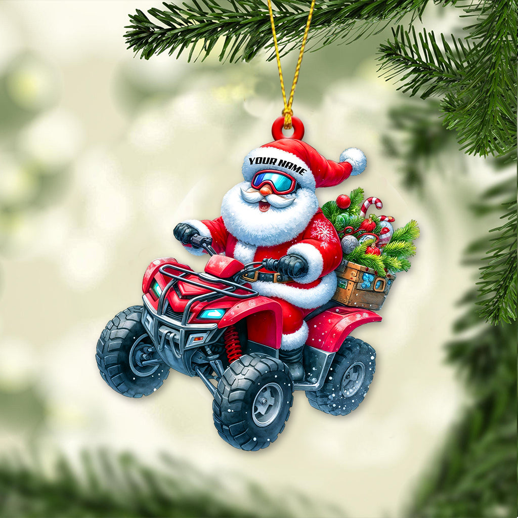 Driver Santa, Home Decor, Christmas Ornament, Personalized Ornament