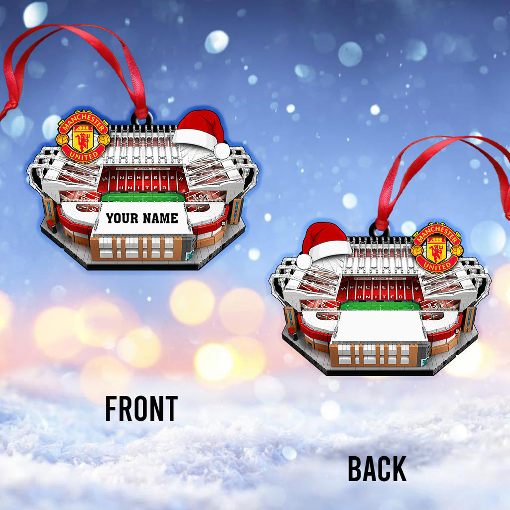 Custom Name Manchester United Ornament, Christmas Gift for Football Lover