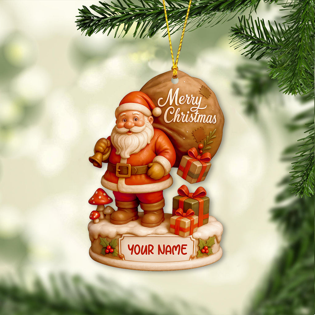 Santa Claus Home Decor, Christmas Ornament, Personalized Ornament