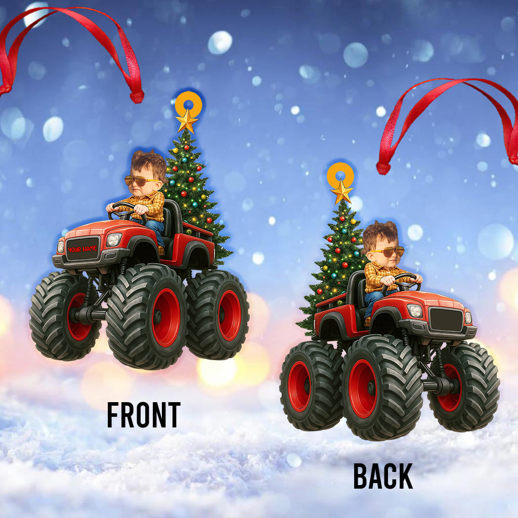 Kid On Car Home Decor, Christmas Ornament, Personalized Ornament