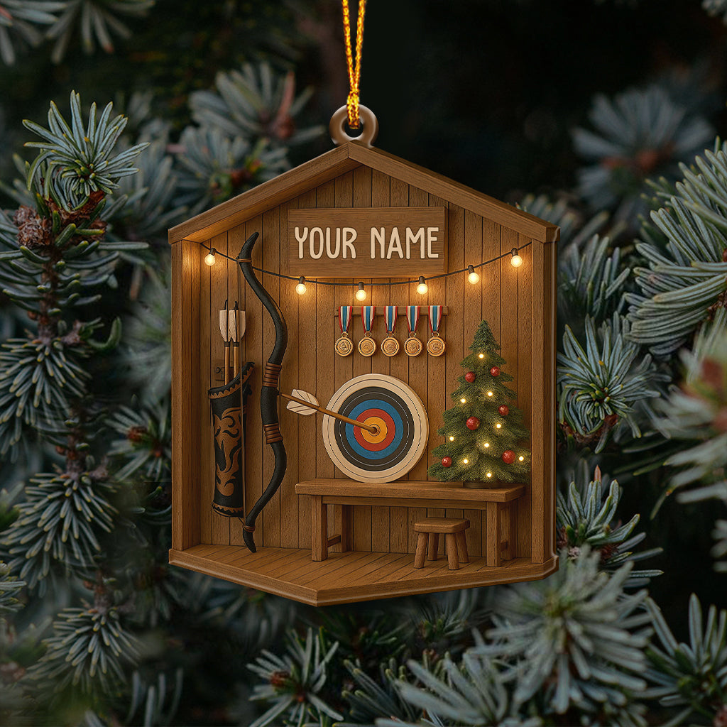Archery, Home Decor, Christmas Ornament, Personalized Ornament