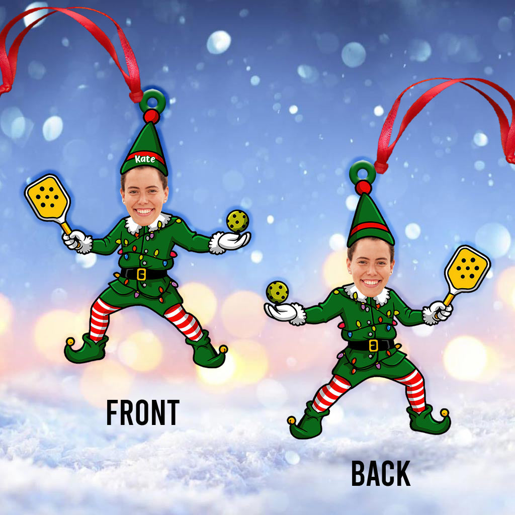 Pickleball ELF Christmas, Home Decor, Christmas Ornament, Personalized Ornament
