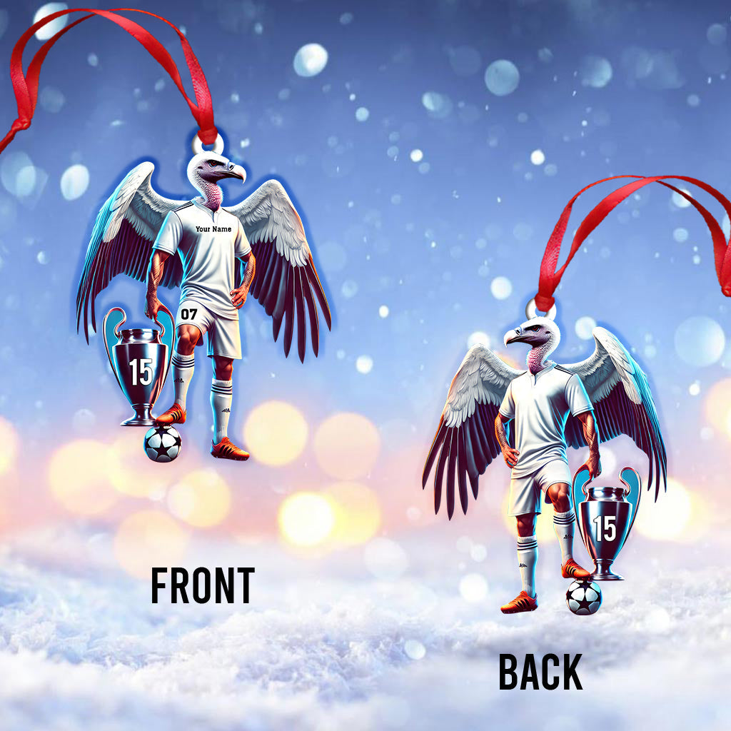 Custom Name Emirates Ornament, Christmas Gift for Football Lover