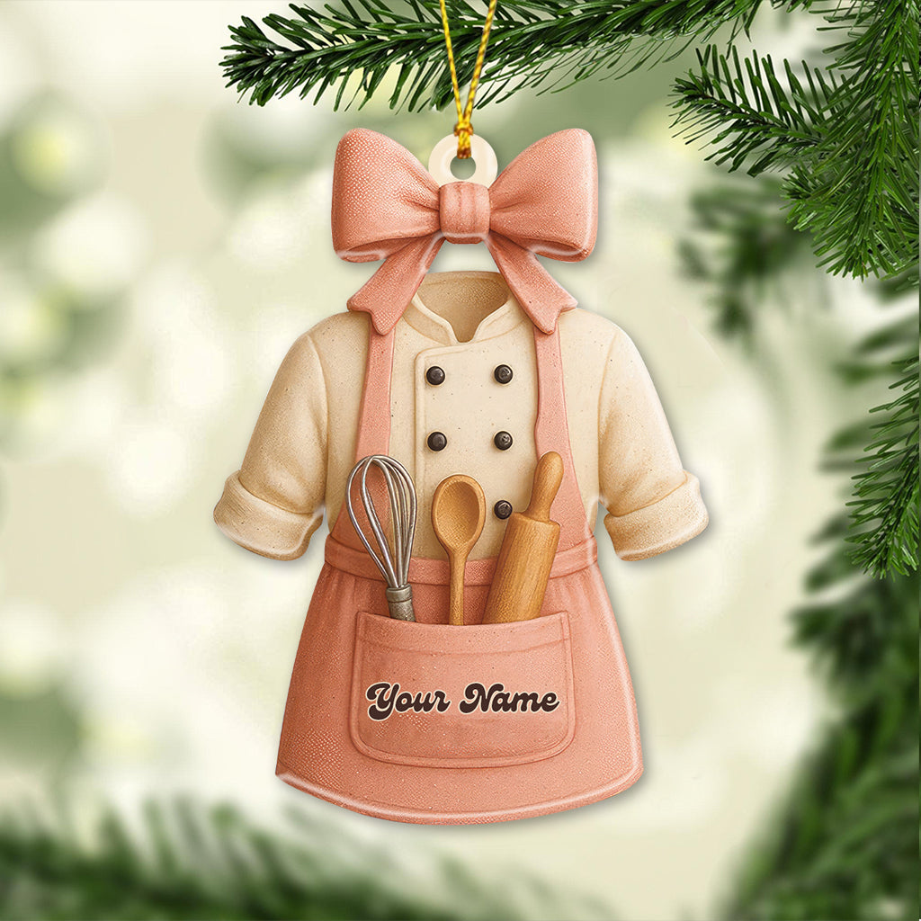 Christmas Baker, Home Decor, Christmas Ornament, Personalized Ornament