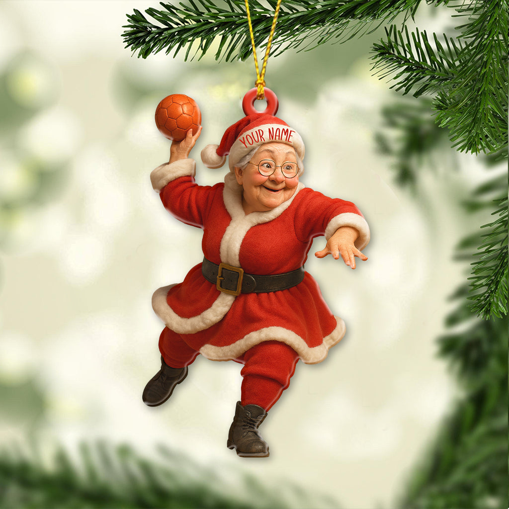 Grandma Santa, Home Decor, Christmas Ornament, Personalized Ornament