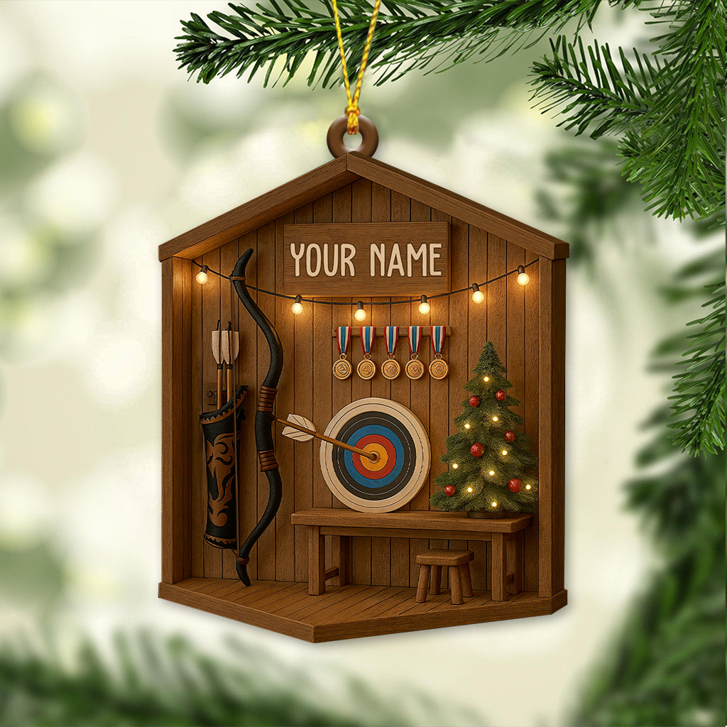 Archery, Home Decor, Christmas Ornament, Personalized Ornament